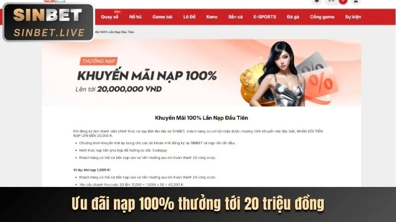 Khuyến mãi nạp tiền Vaobo88